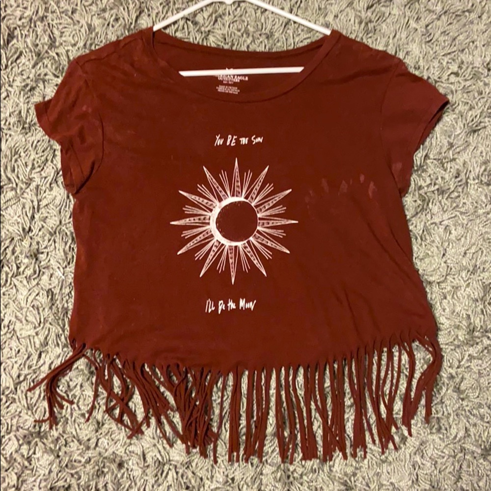 American Eagle Tassel shirt